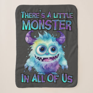 Halloween Purple Monster Sherpadecke