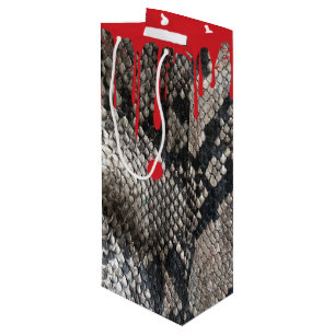 Halloween-Pythonschlange Haut - Gruselig triefend  Geschenktüte Für Weinflaschen