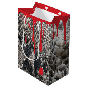 Halloween-Pythonschlange-Schlangen-Haut - blutiges Mittlere Geschenktüte