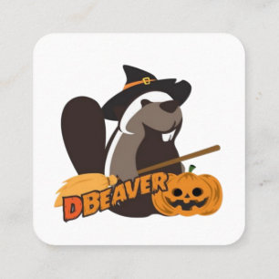 Halloween Quadratische Visitenkarte