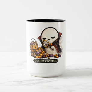 Halloween-Qualitätskontrolle Süßer Vampir Zweifarbige Tasse