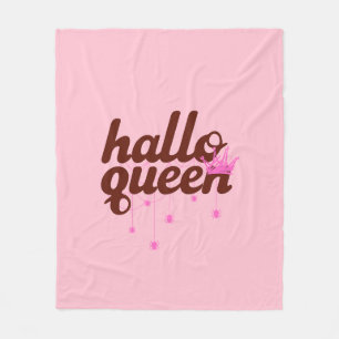 Halloween Queen, Halloqueen, Retro Halloween Art Fleecedecke