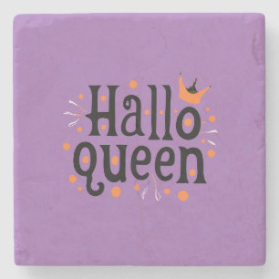 Halloween Queen, Halloqueen, Retro Halloween Art Steinuntersetzer