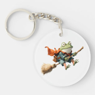 Halloween Quirky Frosch Schlüsselanhänger