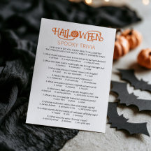 Halloween-Quiz-Party-Spielkarte