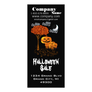Halloween-Rackkarte Werbekarte