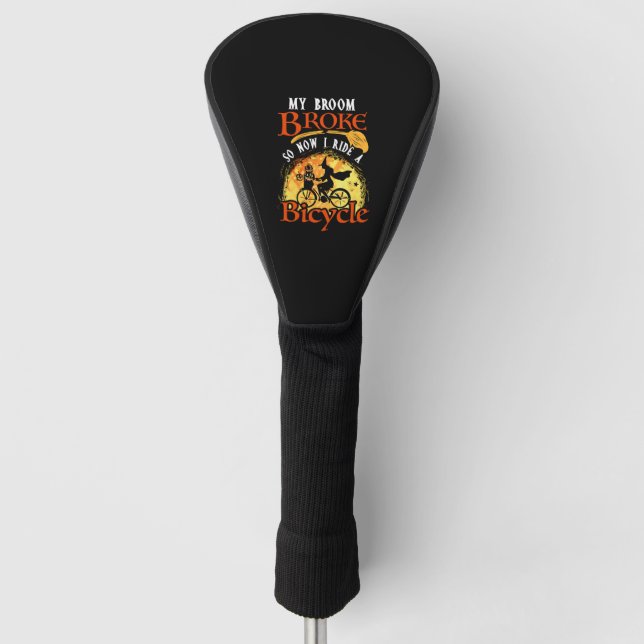 Halloween Radfahrer 102 Fahrrad Golf Headcover (Vorderseite)