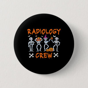 Halloween Radiology Herbst Krass Tech Röntgentest Button