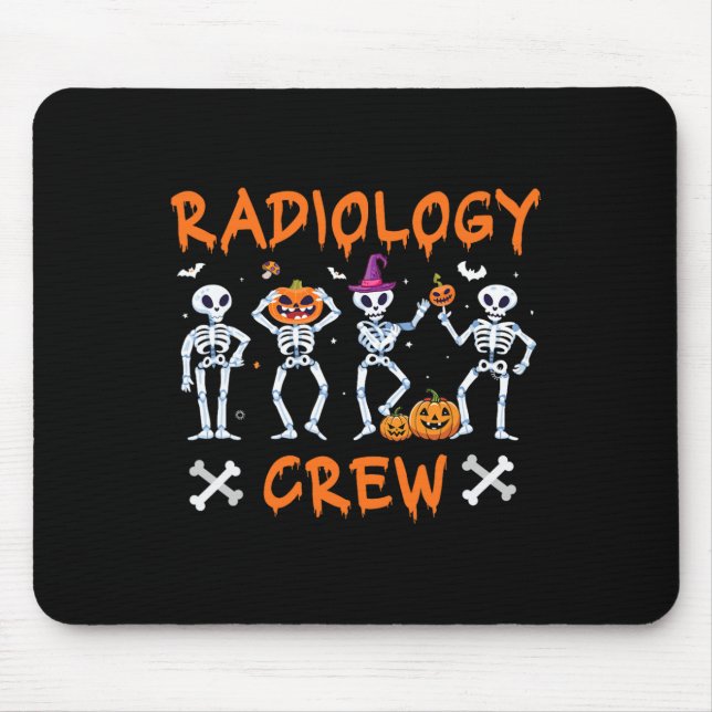 Halloween Radiology Herbst Krass Tech Röntgentest  Mousepad (Vorne)
