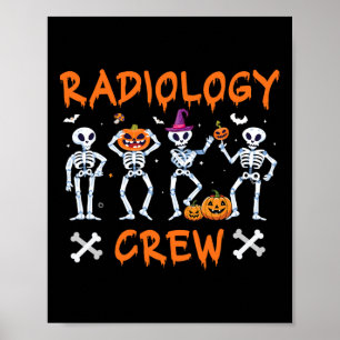 Halloween Radiology Herbst Krass Tech Röntgentest  Poster