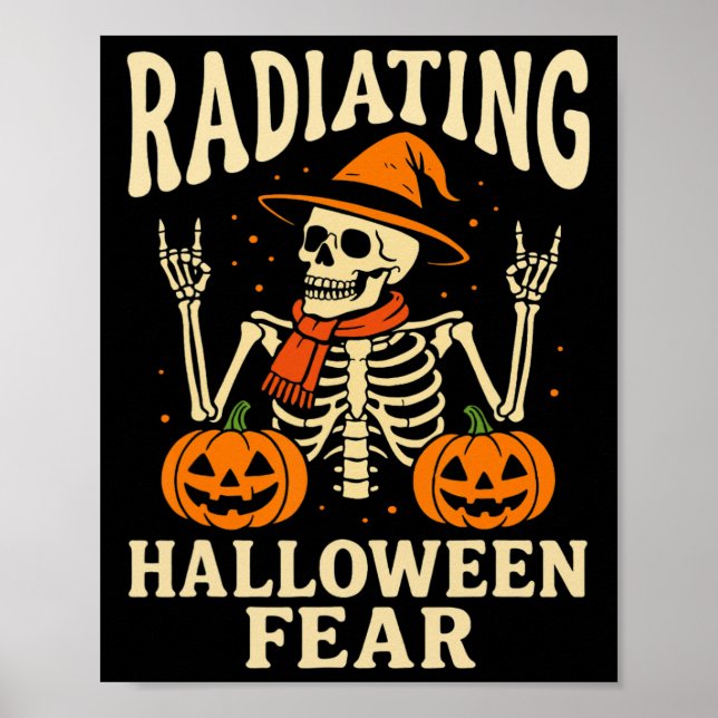 Halloween Radiology Nurse Poster (Vorne)