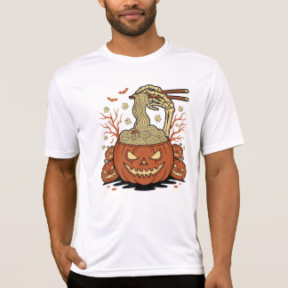 Halloween Ramen Kürbis T-Shirt