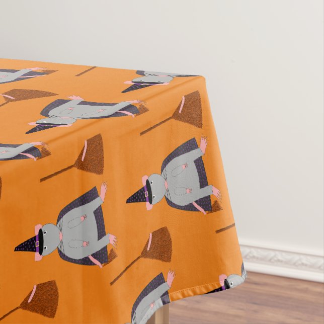 Halloween Rat und Broom Gemustert Tischdecke (Beispiel)