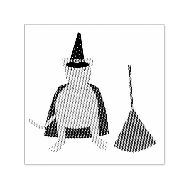 Halloween Rat und Broom Permastempel (Design)