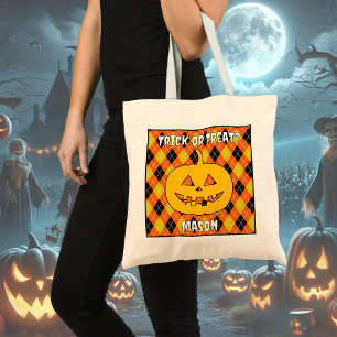 Halloween-Raute-Trick-oder-Leckerei-Beutel mit Kür Tragetasche