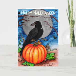 Halloween Raven Karte