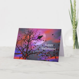 Halloween Raven Night Karte
