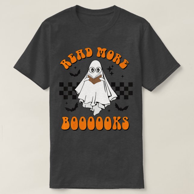 Halloween Read More Books Niedlich Boo Lesen Sie m T-Shirt (Design vorne)