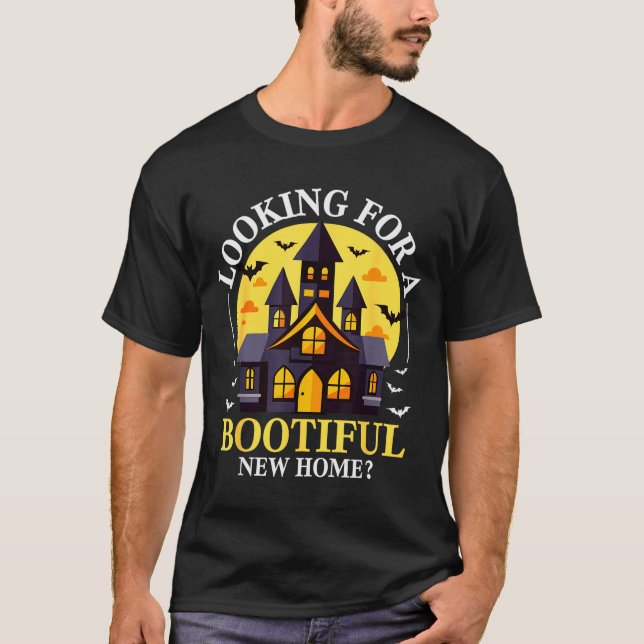 Halloween Real Estate Agent Funny Realtor Bootiful T-Shirt (Vorderseite)