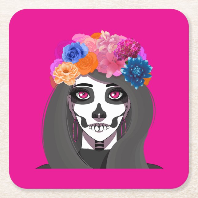 Halloween  rechteckiger pappuntersetzer (Vorderseite)