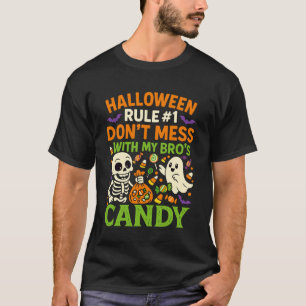 Halloween Regel #1 Spiel nicht mit meinen Brüdern T-Shirt