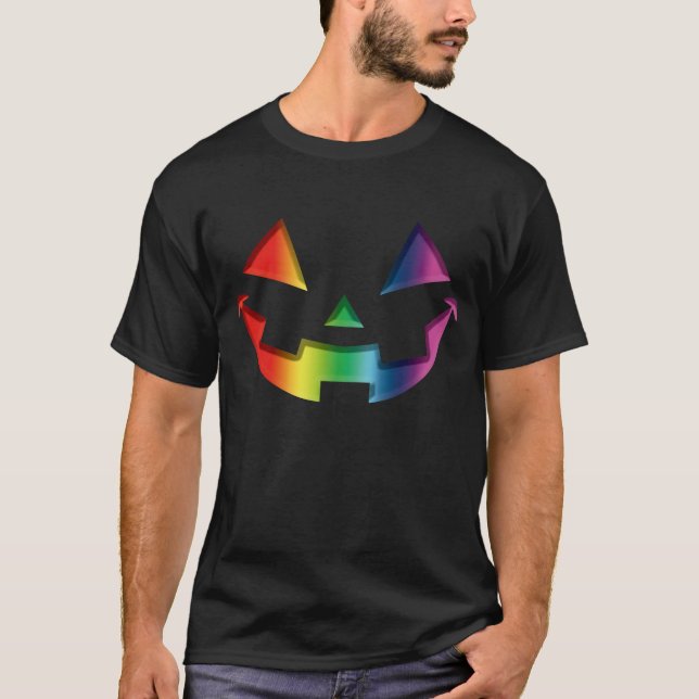 Halloween-Regenbogen T-Shirt (Vorderseite)