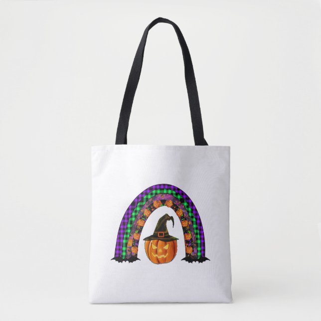 Halloween Regenbogen Tasche (Vorderseite)