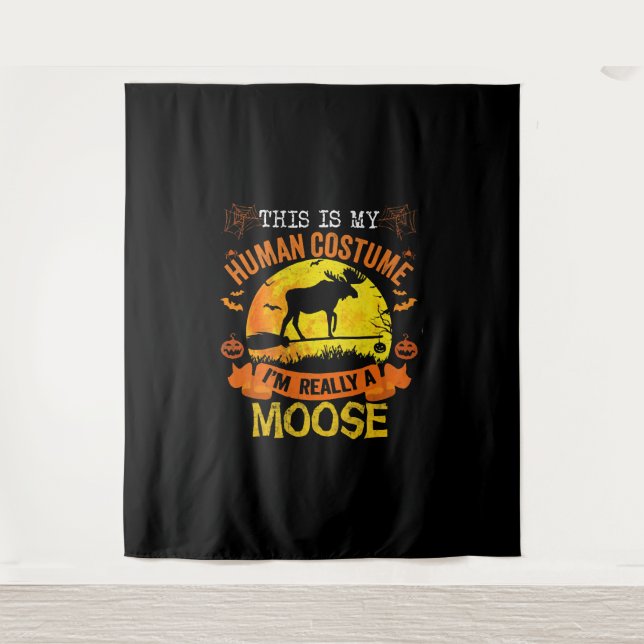 Halloween Reh Wandteppich (Vorderseite)