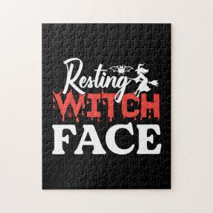 Halloween Resting Witch Facce Birthday