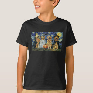 Halloween Retriever Hunde Ghost Boo Witch Kostüm T-Shirt