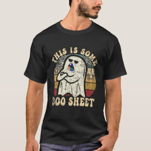 Halloween Retro Boo Ghost Dies ist ein Bootblatt T-Shirt