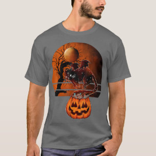 Halloween Retro JacOLantern Pumpkin Kat, Vollmond T-Shirt