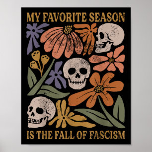Halloween Retro Meine Lieblingsjahreszeit ist der  Poster