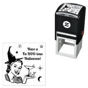 Halloween Retro Rotzunge Spaß faboolous oder Custo Permastempel