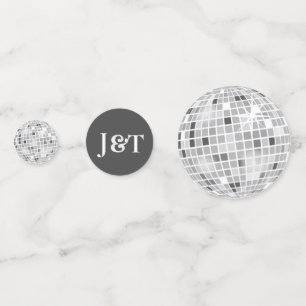 Halloween Retro Spiders & Disco Ball Wedding Foto Konfetti