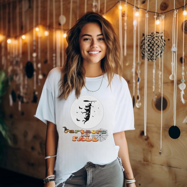 Halloween Retro Vibes | Partner im Herbst T-Shirt (Von Creator hochgeladen)