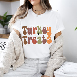 Halloween Retro Vibes | Türkei und Leckereien T -  T-Shirt
