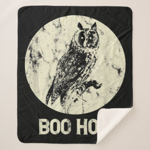 Halloween Retro Vollmond Boo Geschenk gestört Sherpadecke