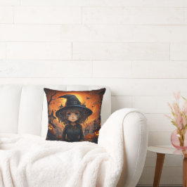 Halloween Reversible Hexe und Katze Kissen