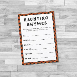 Halloween Rhyming Words Game-Halloween-Party