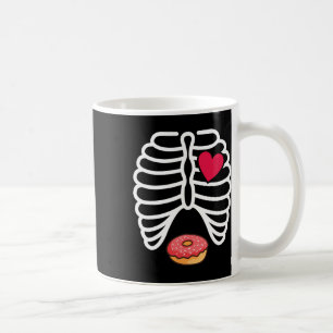 Halloween Rib Cage Donut Lover Skeleton Funny Wome Kaffeetasse