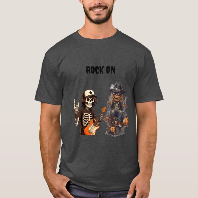 Halloween rock on T-Shirt (Vorderseite)