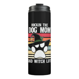 Halloween Rockin der Hunde-Mama und Hexenleben Wei Thermosbecher