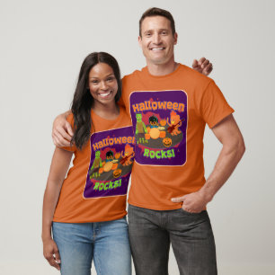 Halloween Rocks Spooky Trick oder Treat Charaktere T-Shirt