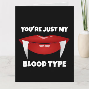 HALLOWEEN ROMANTIC VAMPIRESS FUNNY GREETING CARTE