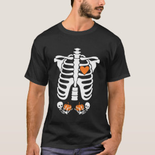 Halloween-Röntgenaufnahme Schwangerschaft erwartet T-Shirt