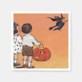 Halloween-Rosa-Party Serviette