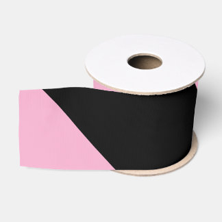 Halloween Rosa und Schwarz Streifen Ripsband
