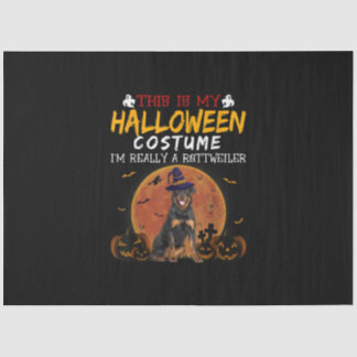 Halloween Rottweiler Funny Hund Kostümliebhaber Seidenpapier