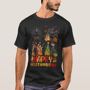 Halloween Rottweiler Hund Hallothanksmas T-Shirt